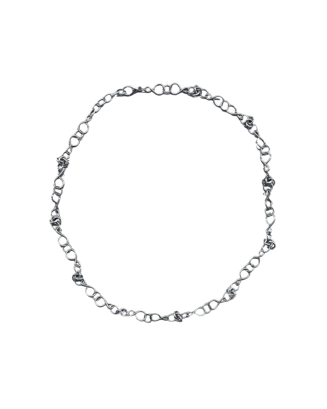 PERLES RARES - COLLIER CHAINE ARGENTEE