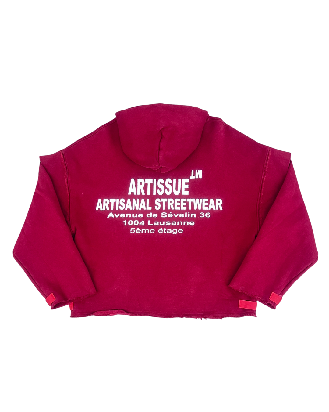 ARTISSUE - ZIPPER HOODIE ROUGE