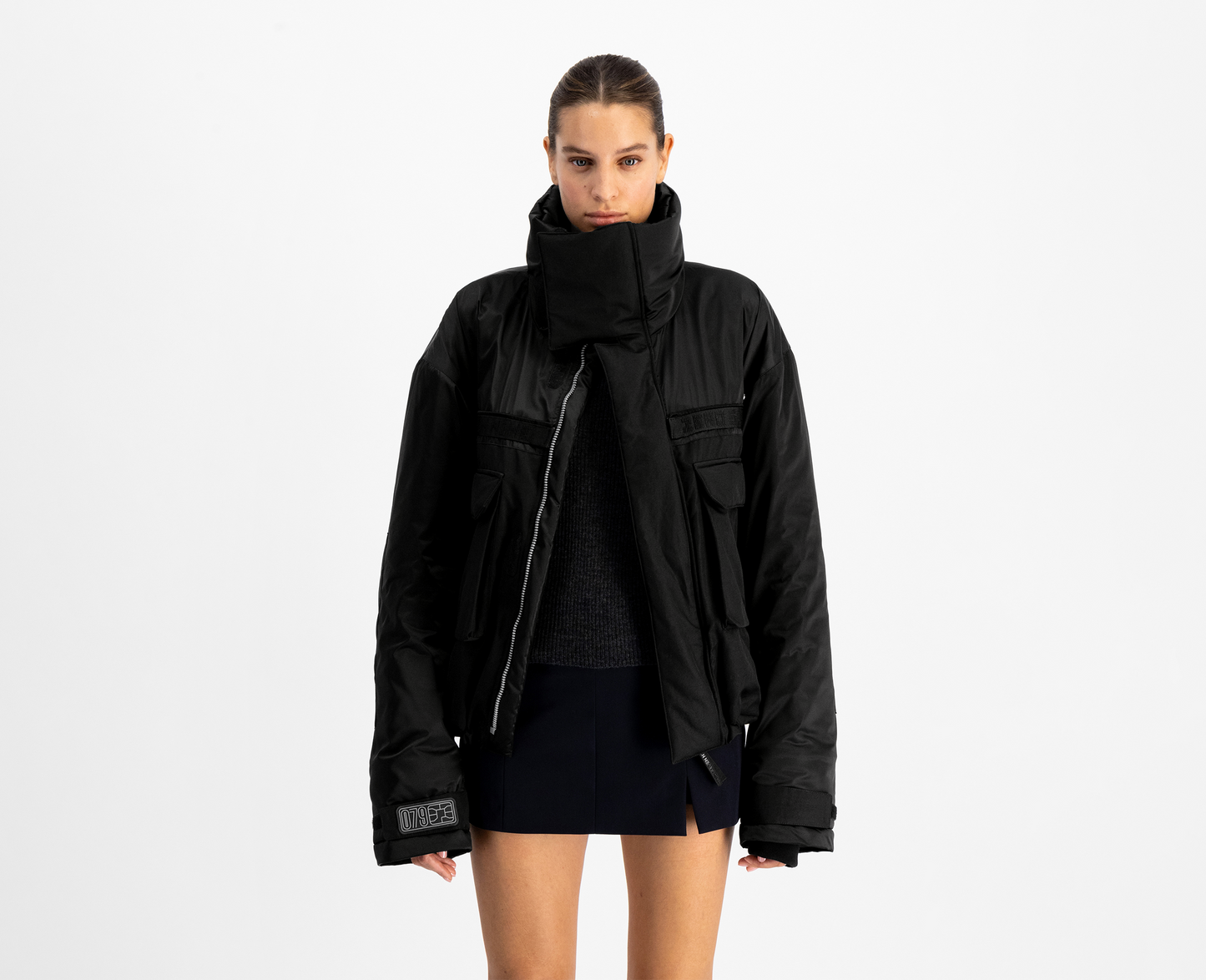 079 CREATES - CROPPED JACKET, Black