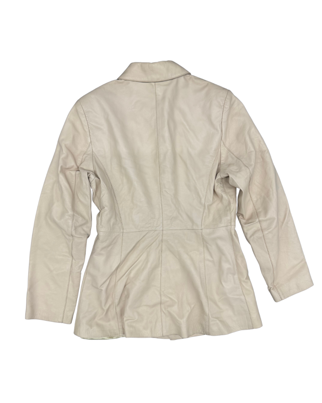 VESTE EN CUIRE - CREME