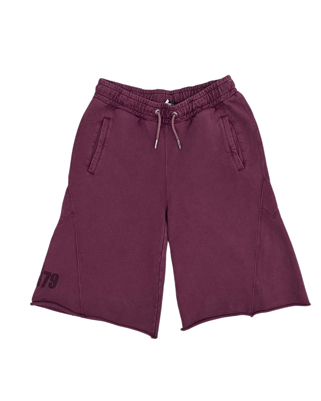 079 CREATES - 3/4 SWEAT SHORTS BORDEAUX