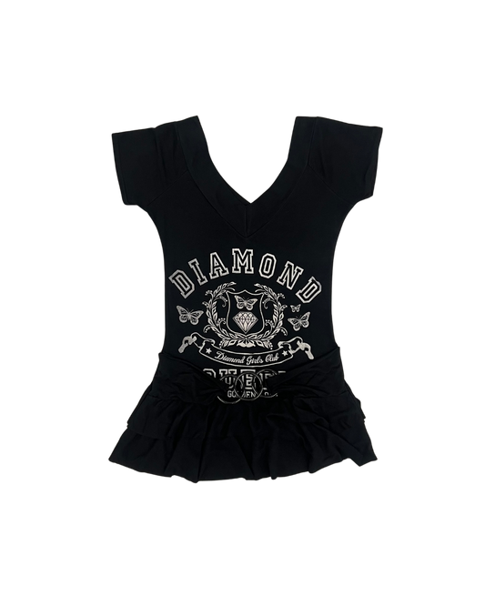 SECONDE MAIN - TOP NOIR AVEC CEINTURE
