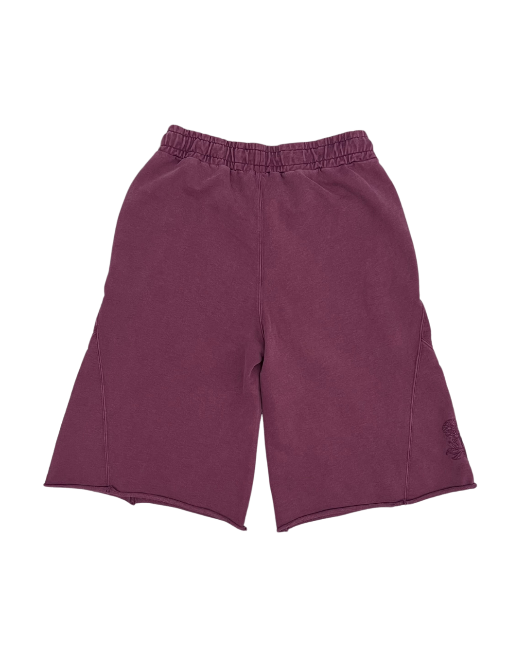 079 CREATES - 3/4 SWEAT SHORTS BORDEAUX