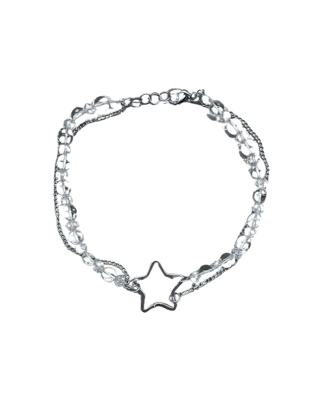 PERLES RARES - COLLIER PERLES BLANCHES & ETOILE