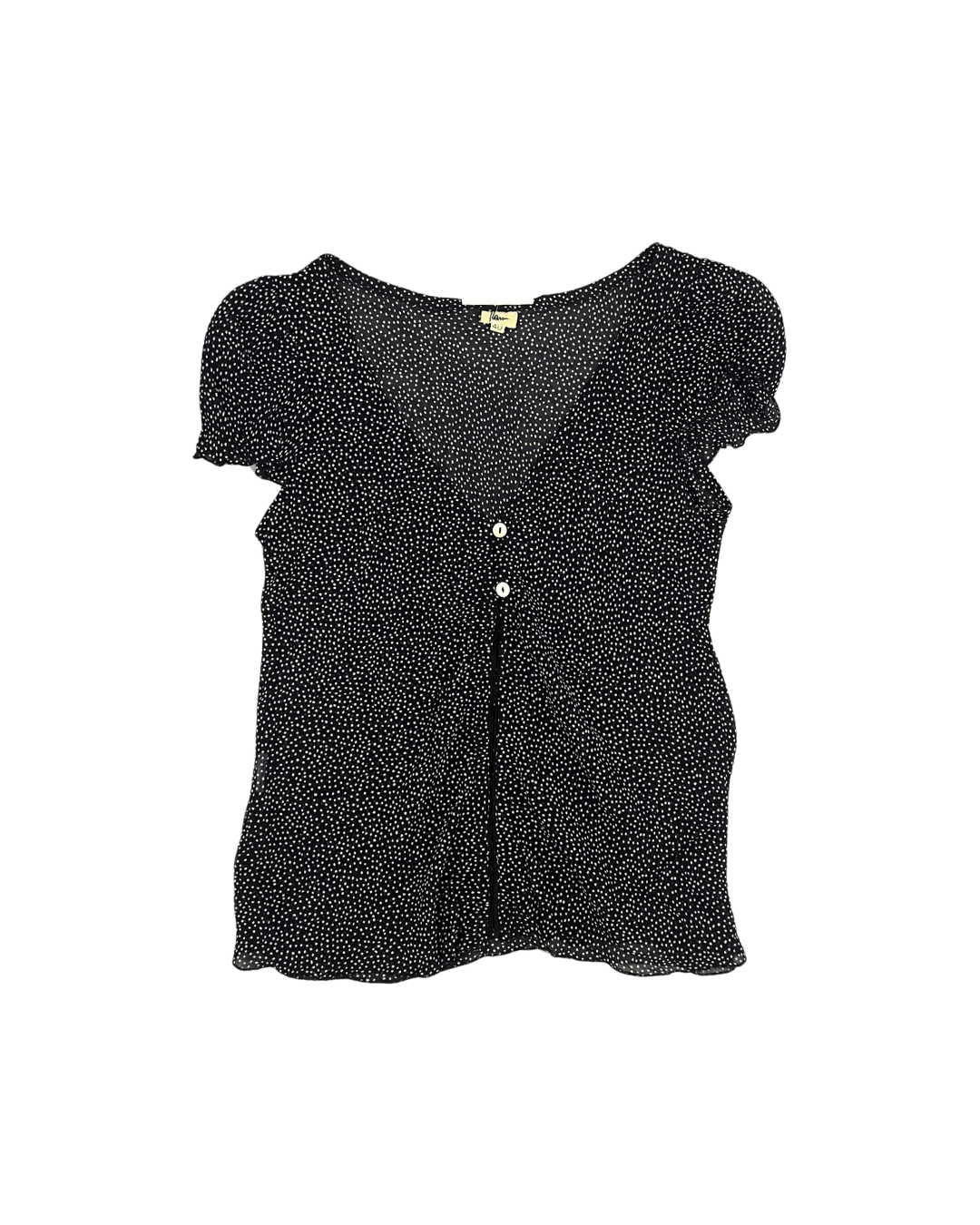 SECONDE MAIN - TOP A POIS NOIR & BLANC