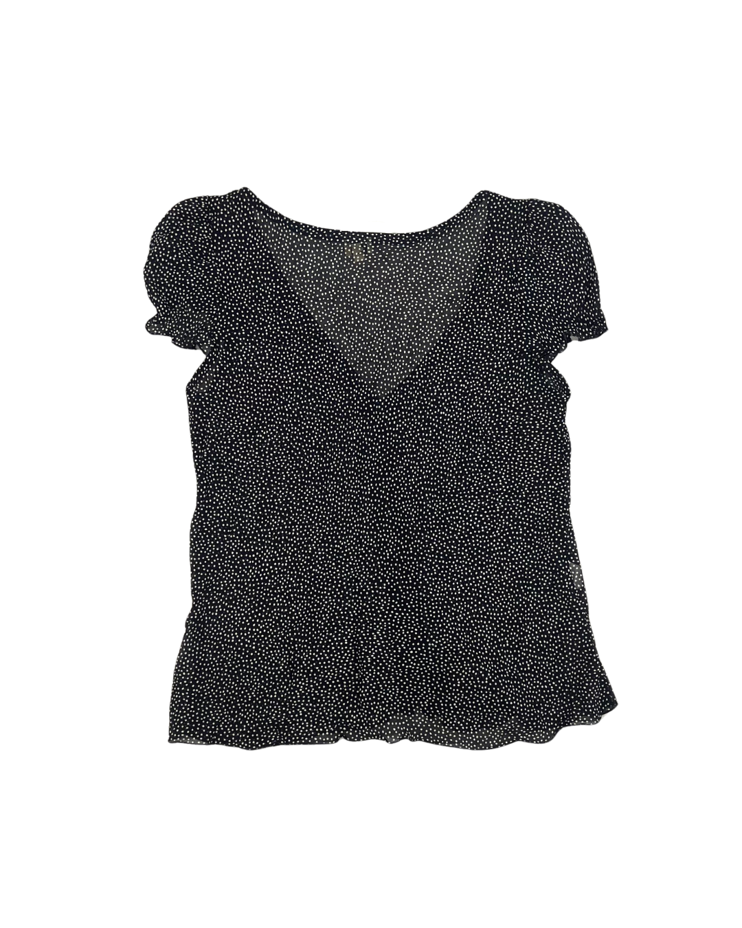 SECONDE MAIN - TOP A POIS NOIR & BLANC