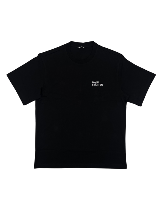 WALDSTATTEN - TSHIRT BIO ALPEN-HECKENROSE BLACK