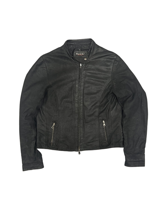 SECONDE MAIN - VESTE EN CUIRE BLACK SKIN