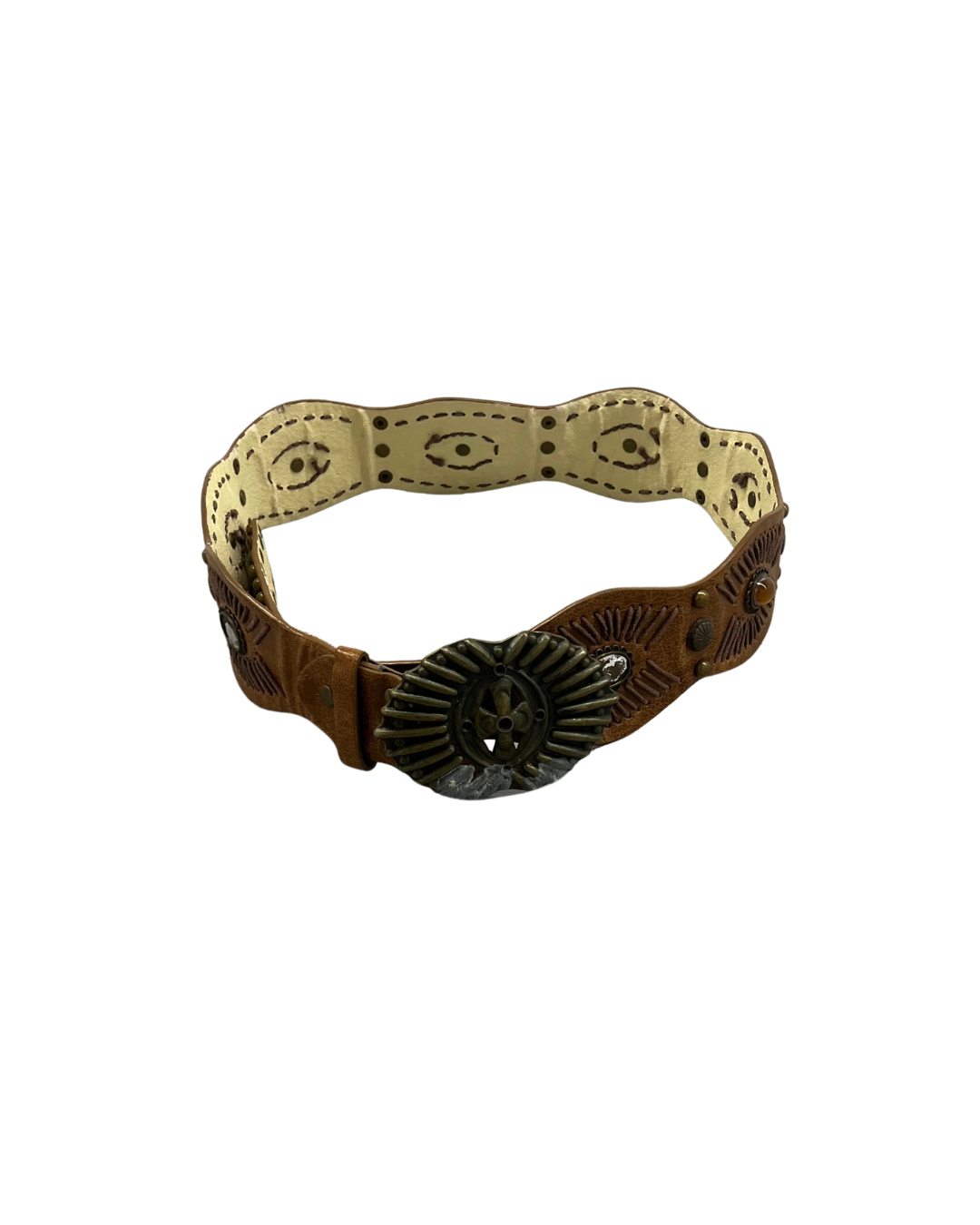 SECONDE MAIN - CEINTURE BRUNE EN CUIR