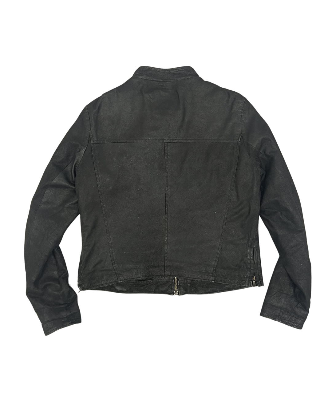 SECONDE MAIN - VESTE EN CUIRE BLACK SKIN