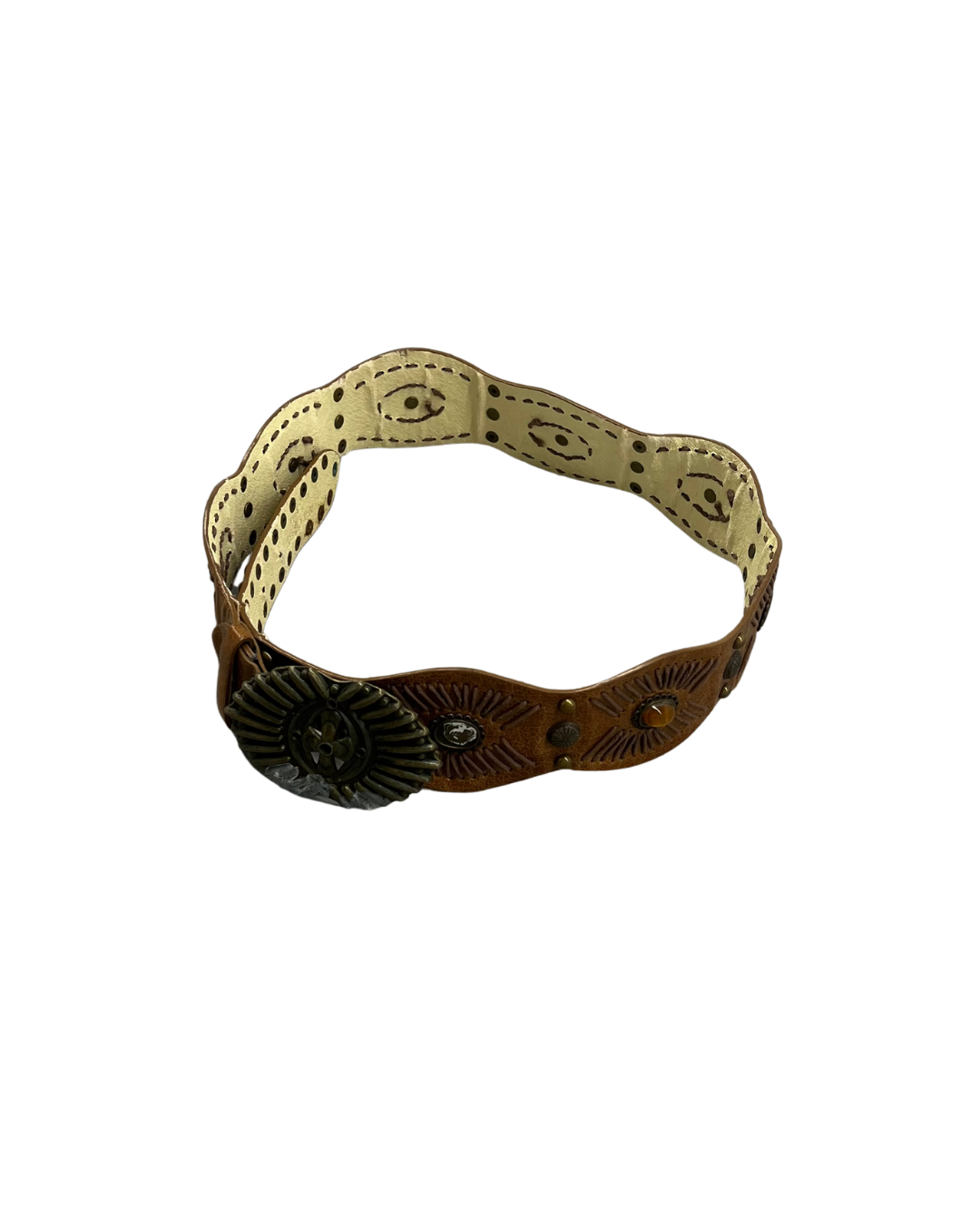 SECONDE MAIN - CEINTURE BRUNE EN CUIR