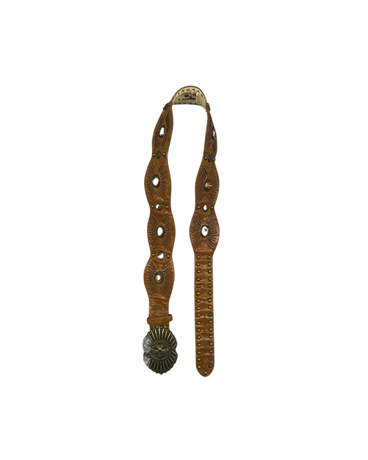 SECONDE MAIN - CEINTURE BRUNE EN CUIR