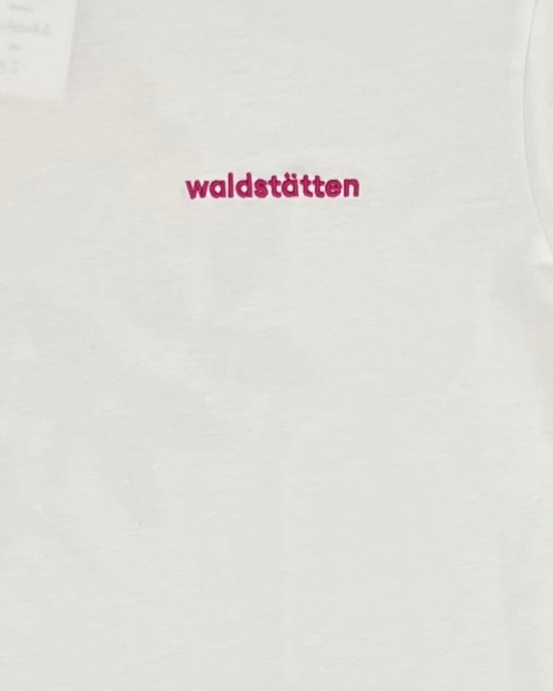 WALDSTATTEN - T SHIRT BLANC FLEUR ROSE BACK