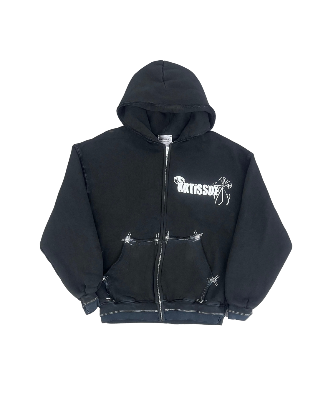ARTISSUE - ZIPPER HOODIE NOIR