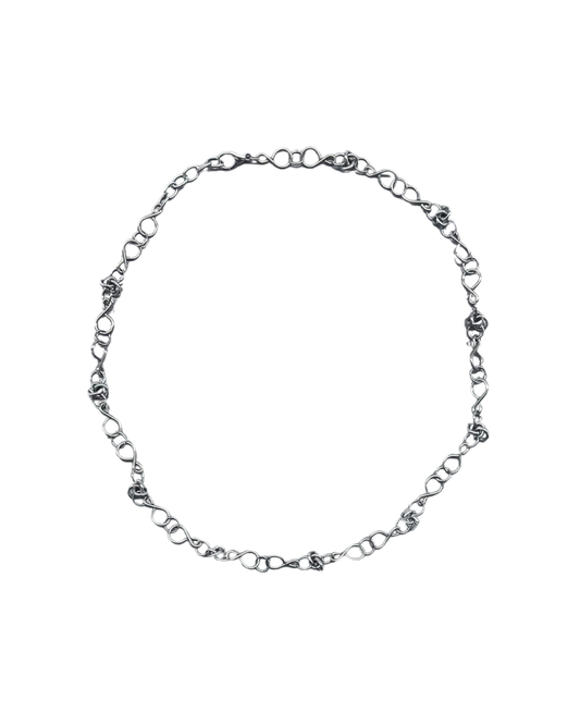 PERLES RARES - COLLIER CHAINE ARGENTEE