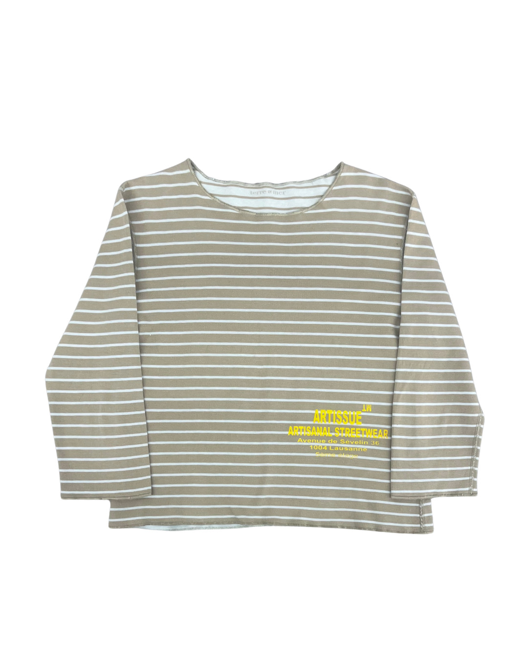 ARTISSUE - MARINIERE AVEC PRINT BEIGE & BLUEUE