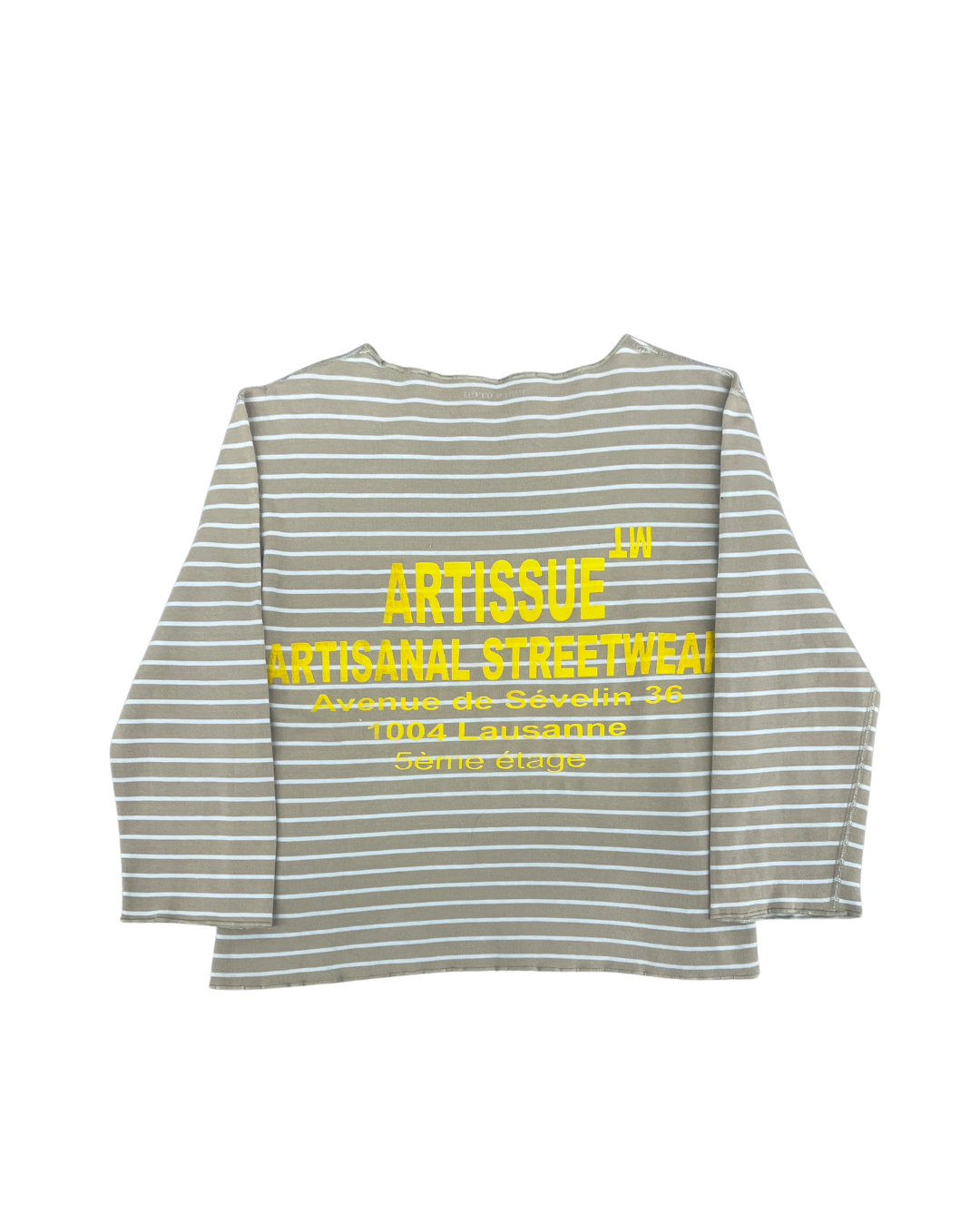 ARTISSUE - MARINIERE AVEC PRINT BEIGE & BLUEUE
