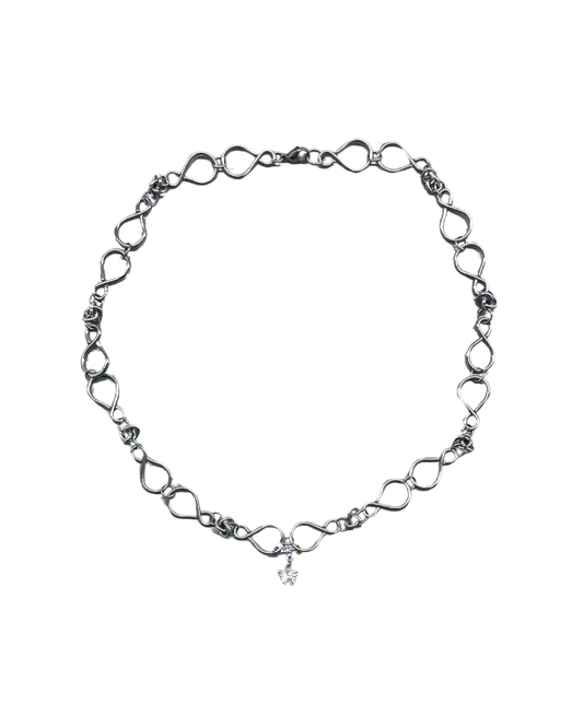 PERLES RARES - COLLIER CHAINES & PAPILLON