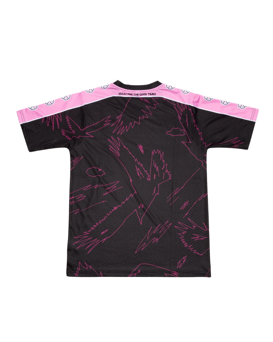 ISAAC - MAILLOT DE FOOT NOIR & ROSE