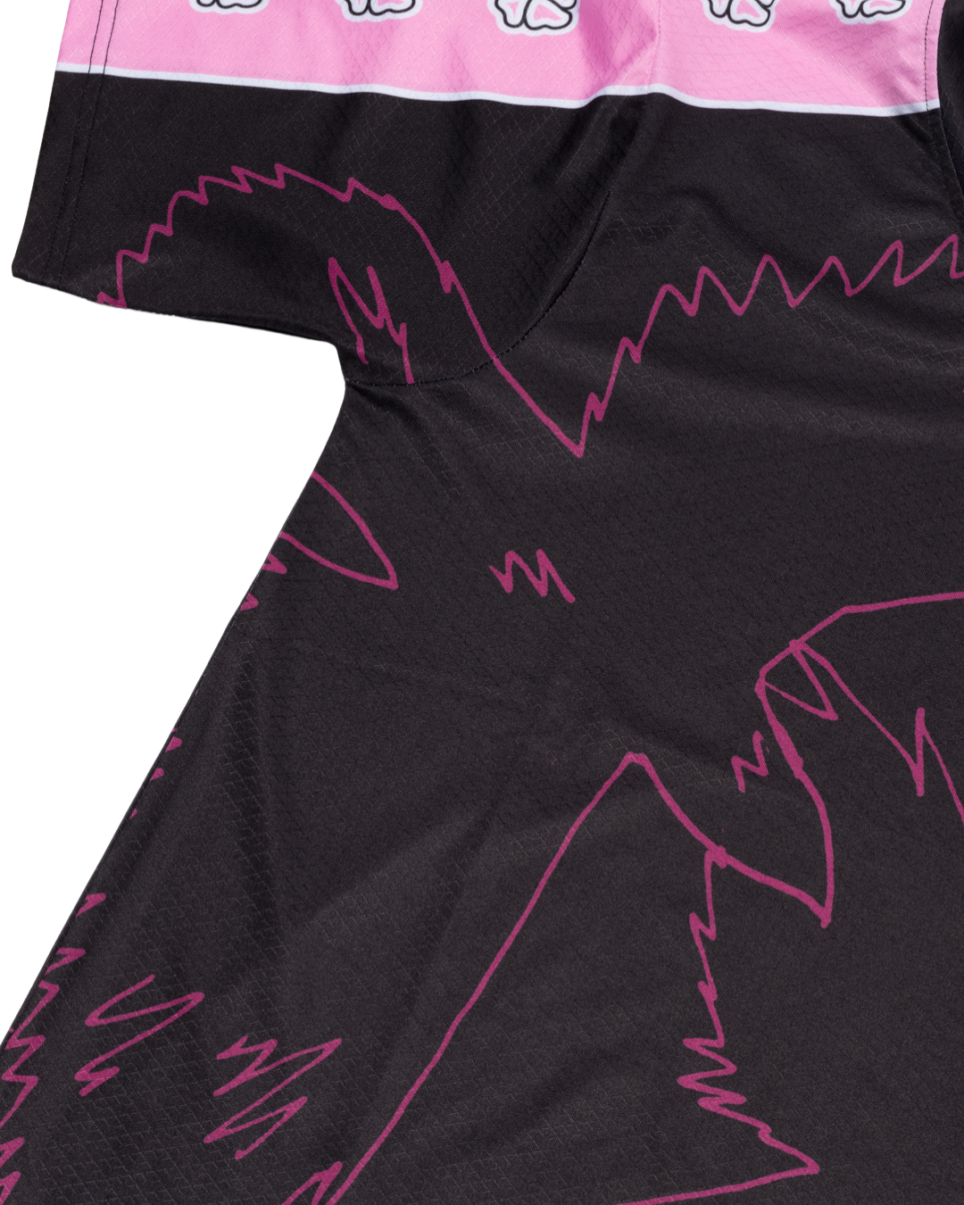 ISAAC - MAILLOT DE FOOT NOIR & ROSE