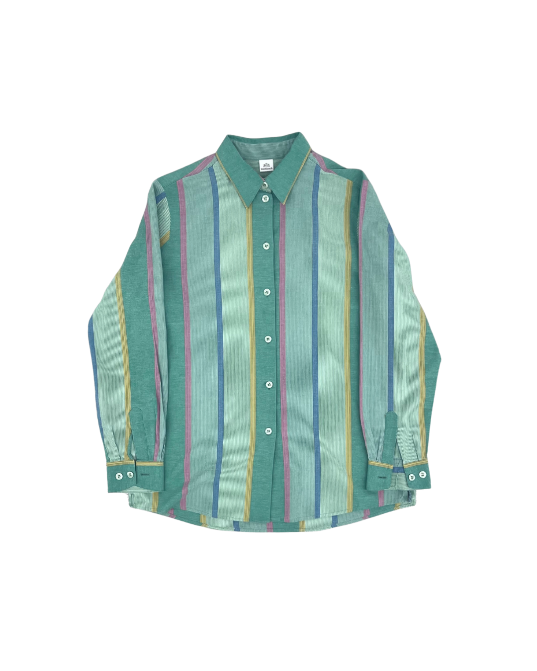 SECONDE MAIN - CHEMISE VERTE RAYÉE