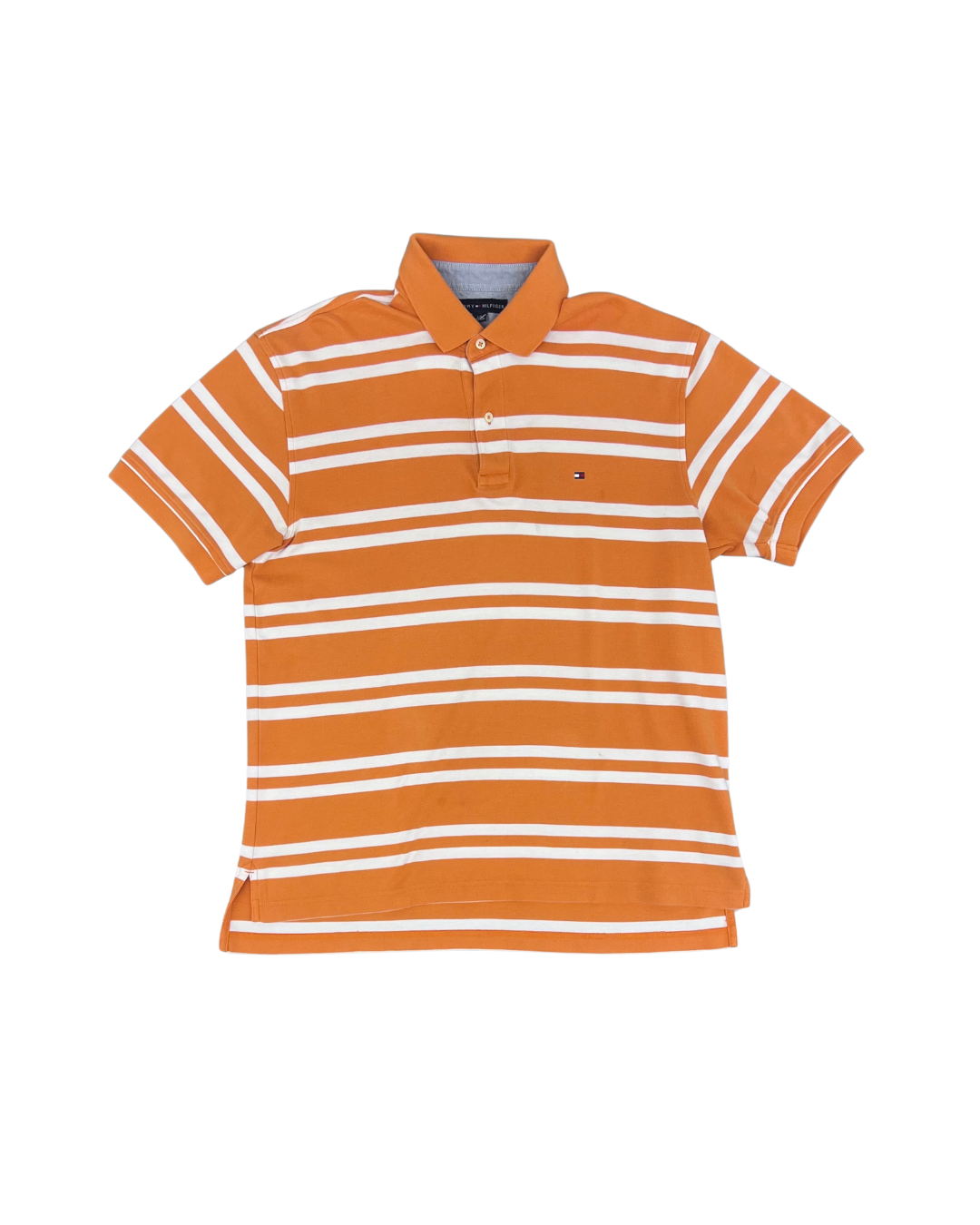 SECONDE MAIN - POLO ORANGE RAYÉ