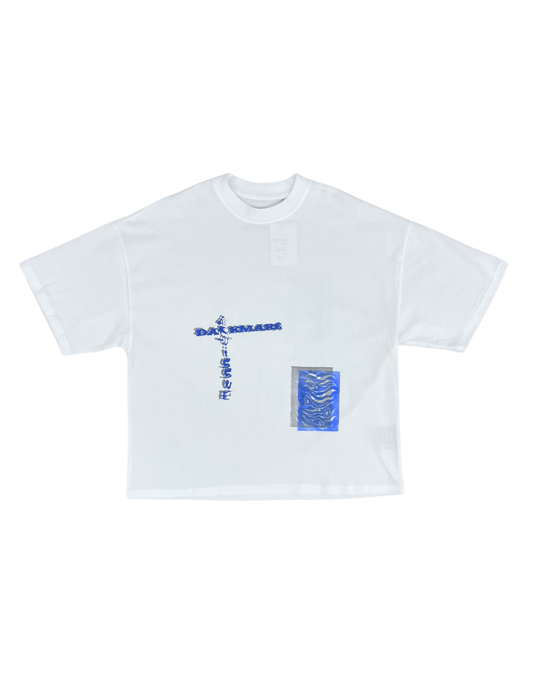 ARTISSUE - T-SHIRT DARKMARE BLANC/BLEU