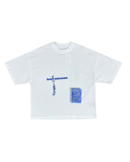 ARTISSUE - T-SHIRT DARKMARE BLANC/BLEU