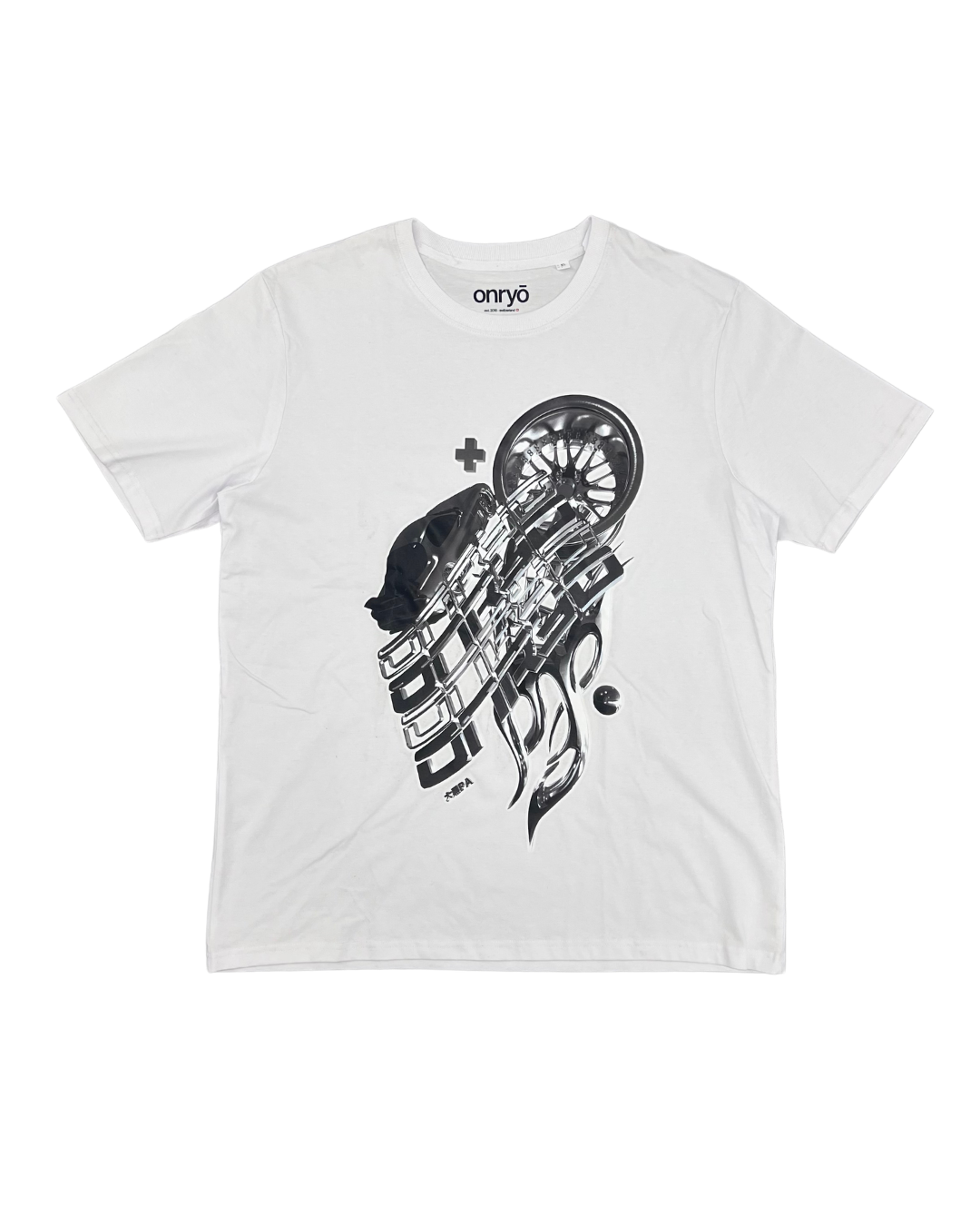 ONRYO - T-SHIRT BLANC VOITURE