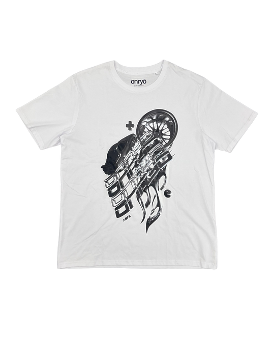 ONRYO - T-SHIRT BLANC VOITURE