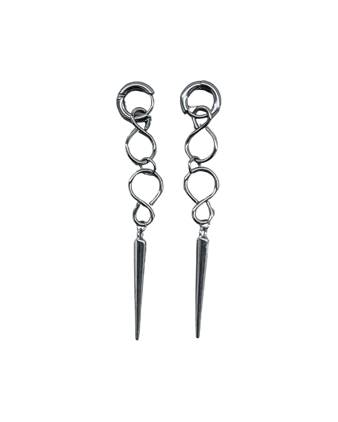 PERLES RARES - BOUCLES D'OREILLES CHAINES & PIQUES