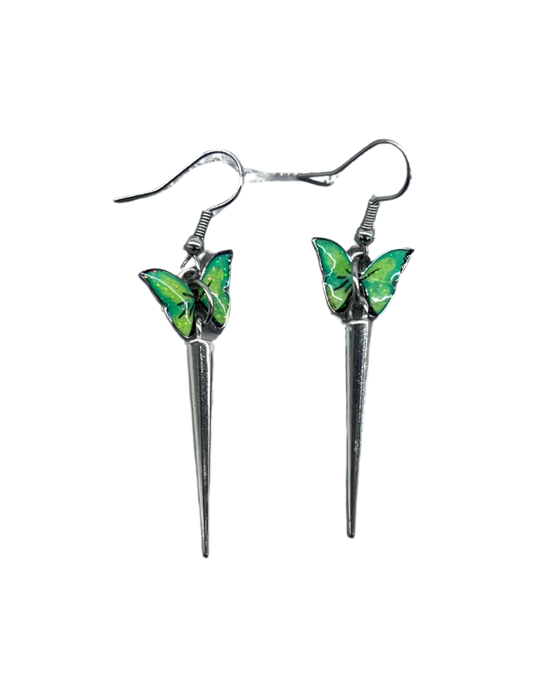 PERLES RARES - BOUCLES D'OREILLES PAPILLONS & PIQUES