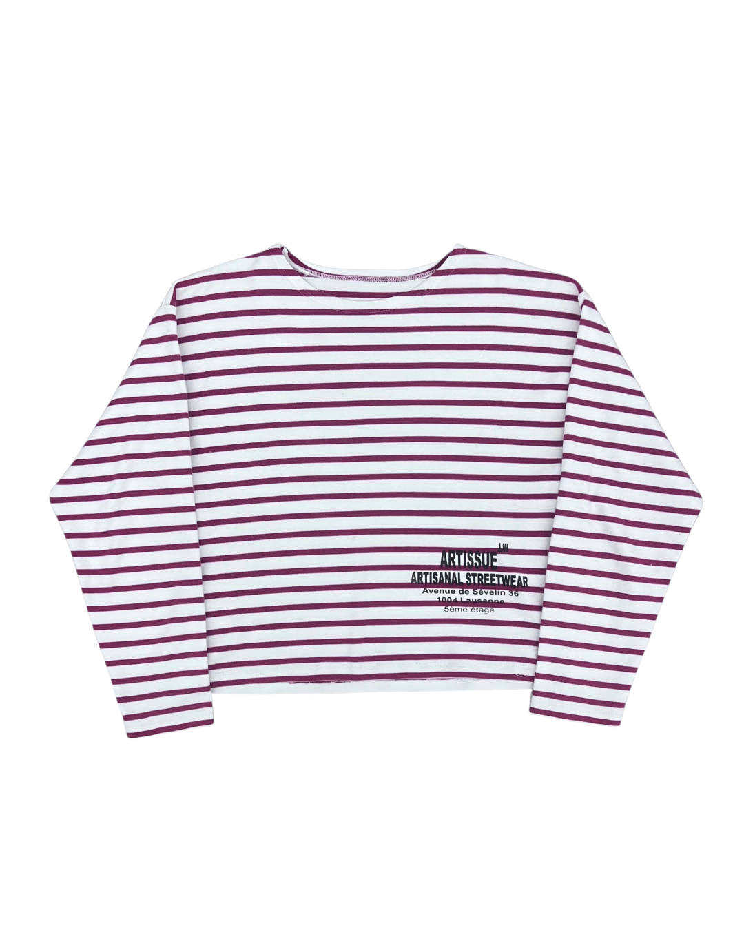 ARTISSUE - MARINIERE AVEC PRINT ROUGE & BLANCHE