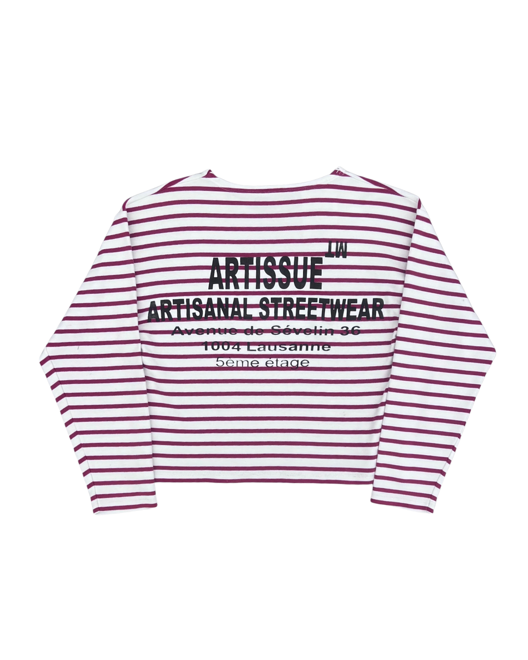 ARTISSUE - MARINIERE AVEC PRINT ROUGE & BLANCHE