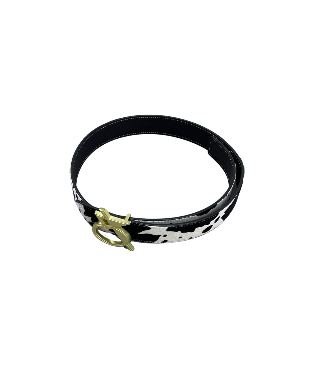 3ÈME CHAMBRE - CEINTURE TROPHÉE VACHE ET NOIR LITCHI