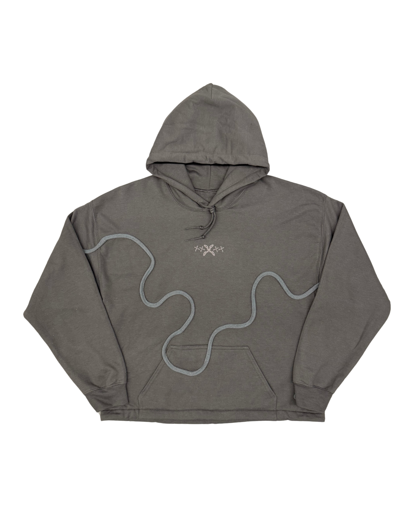 PRODUITS DE JAQUIS ? ™ - HOODIE "ENCORDÉ" GRIS