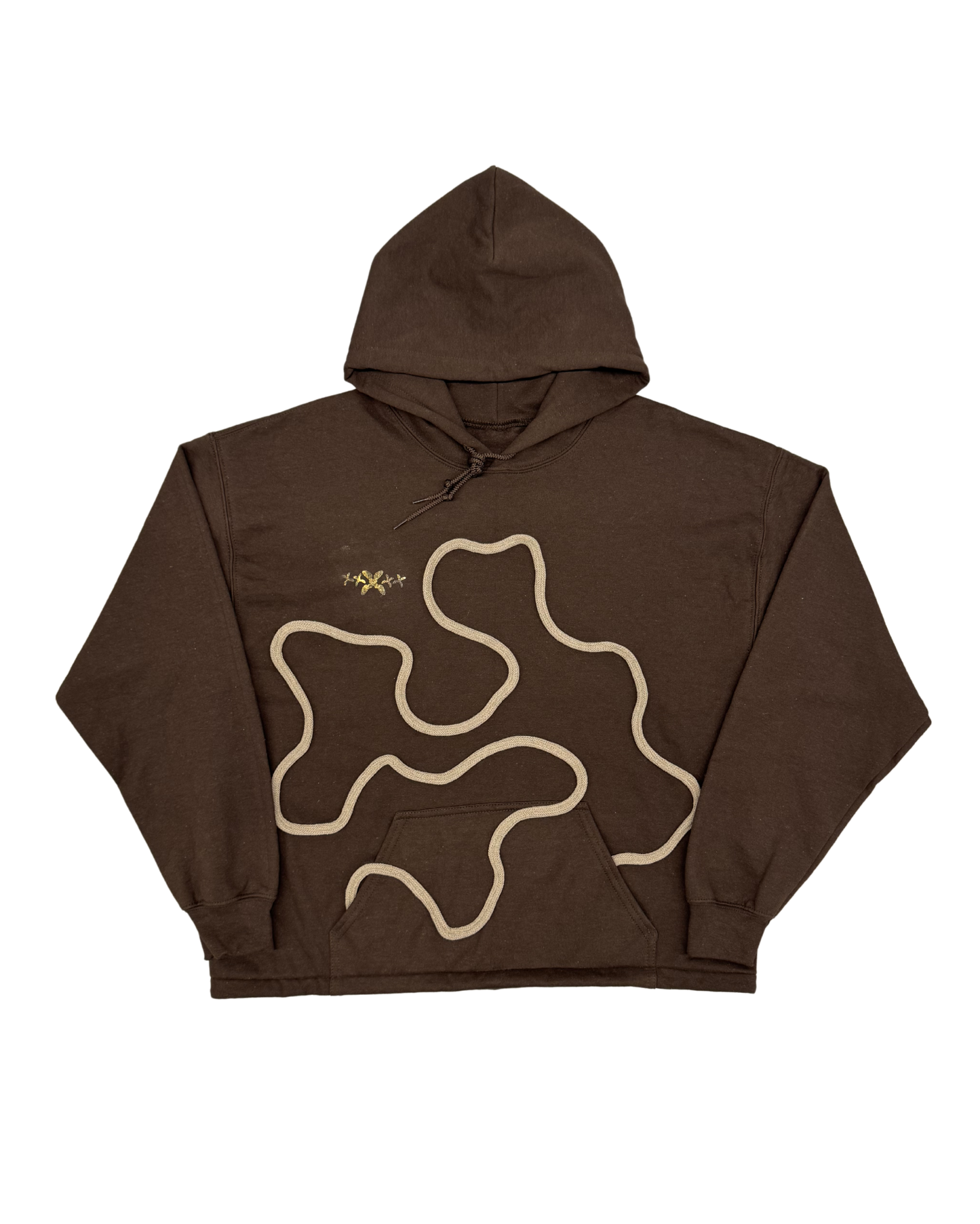 PRODUITS DE JAQUIS ? ™ - HOODIE "ENCORDÉ" CHOCOLAT