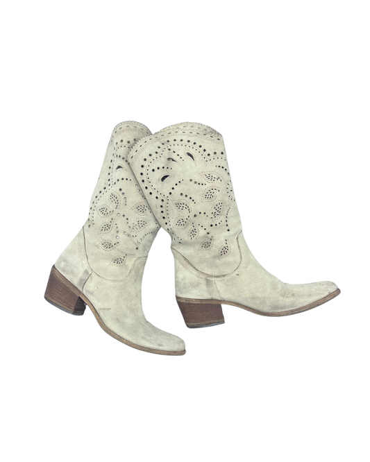 SECONDE MAIN - BOTTES BEIGES