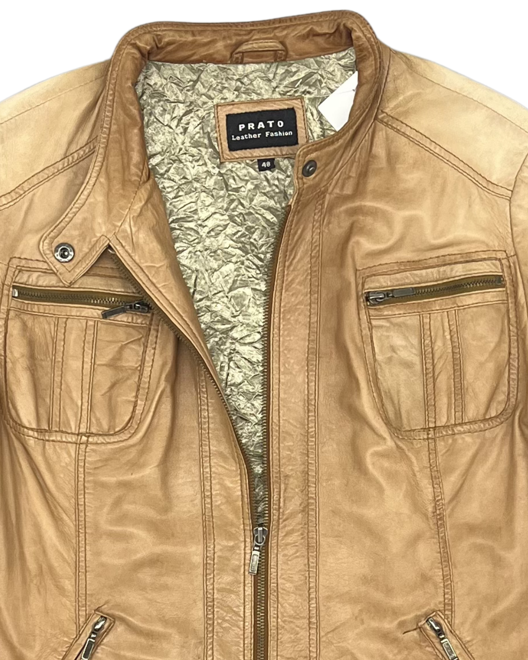 SECONDE MAIN - VESTE EN CUIRE PRATO