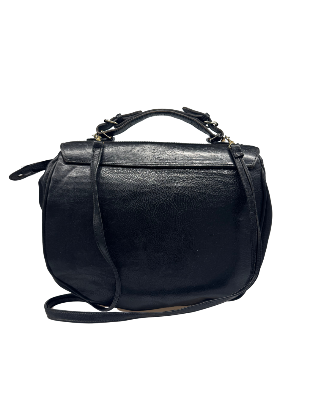 SAC A MAIN - NOIR EN CUIRE