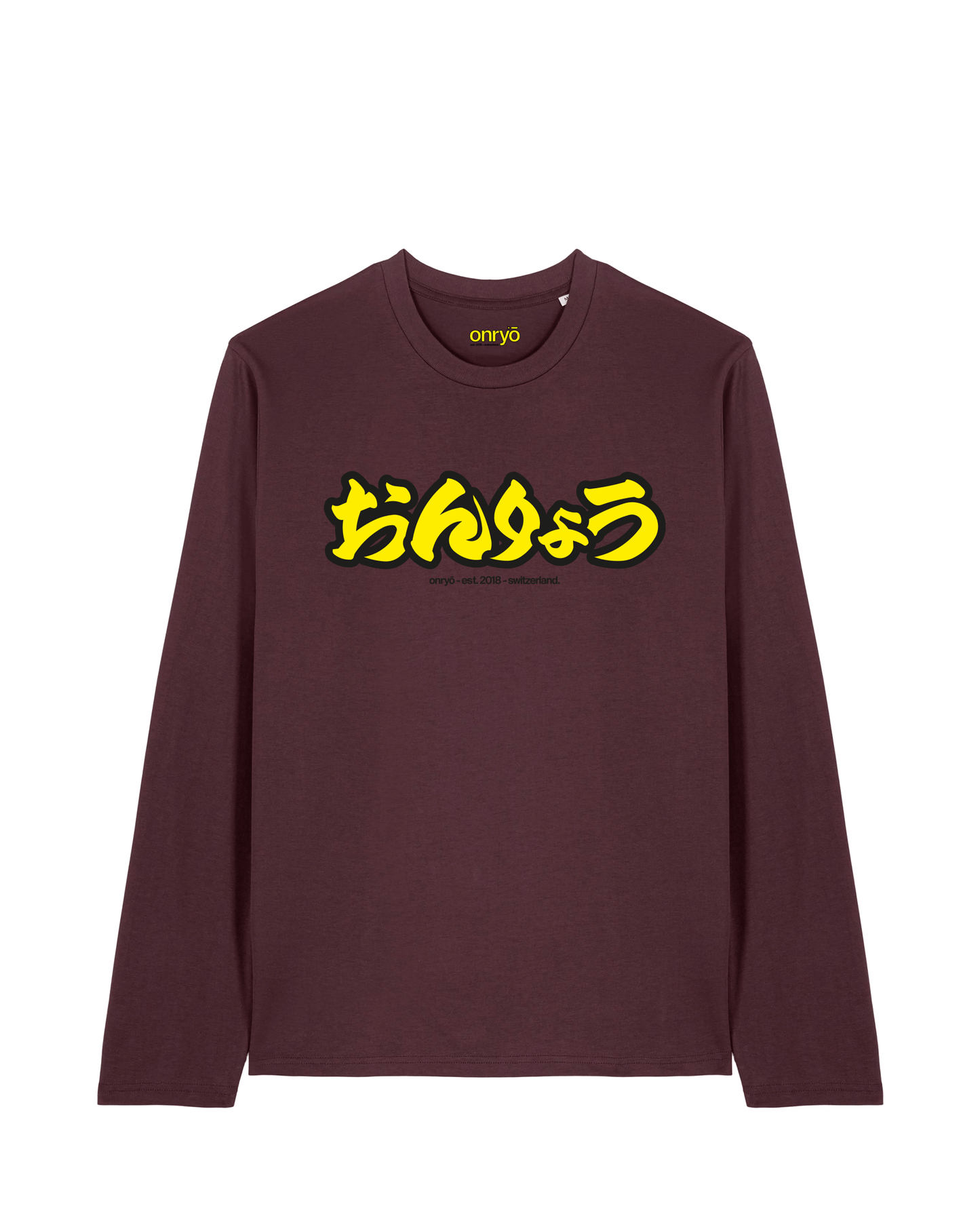 HIRAGANA LONGSLEEVE - RED BROWN