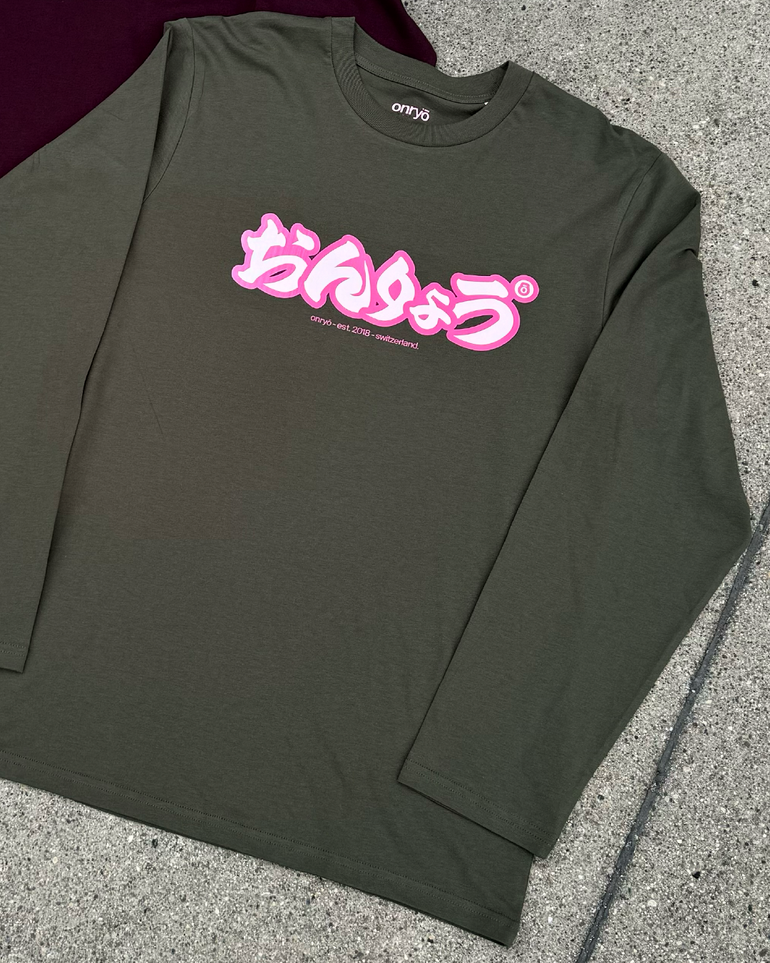 ONRYO - HIRIGANA LONGSLEEVE - Khaki