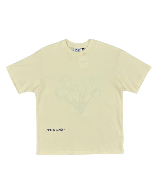 FMR - T SHIRT FLEUR BEIGE