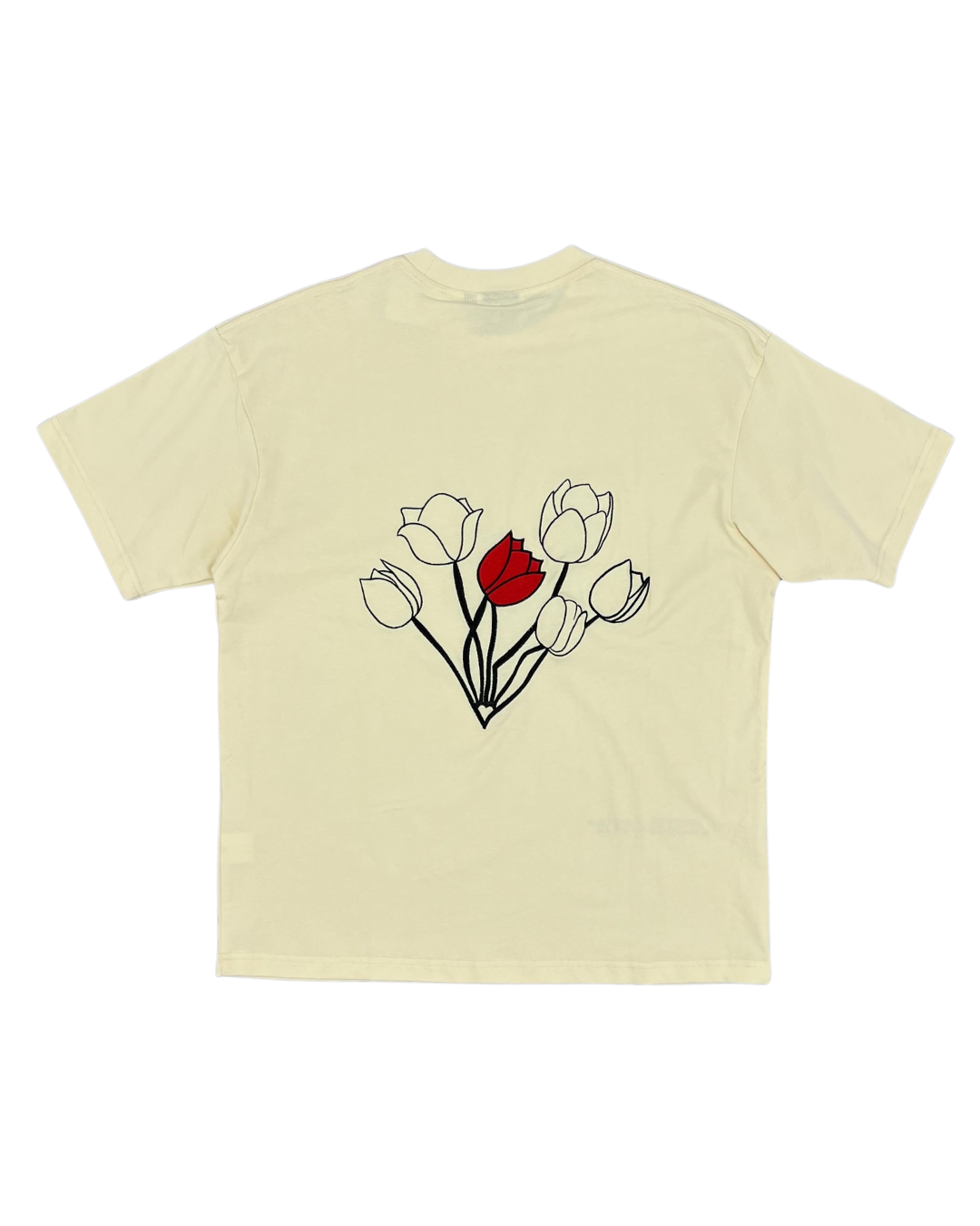 FMR - T SHIRT FLEUR BEIGE